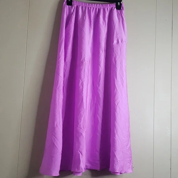 Women's Maxi A Line Slip Skirt A New Day Violet XS - Picture 2 of 7